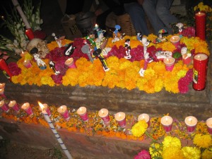 Decorated grave, Oaxaca